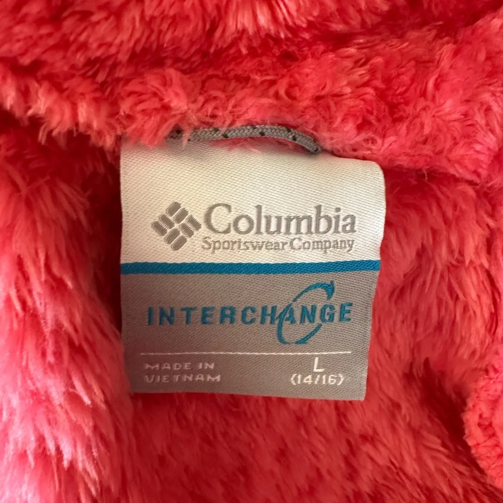 Columbia G‎ Arctic Trip Interchange Youth Jacket Navy with Pink and Gray L NWT
